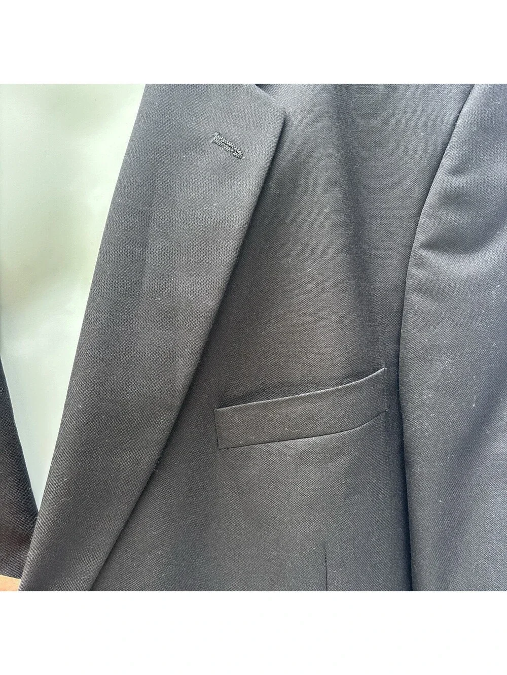 Saddlebred Men's 54L Black Wool Blend Blazer